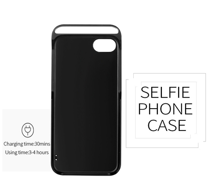 LED Illuminated Selfie Flash Light Case Selfie Case LED Light PC ABS Material